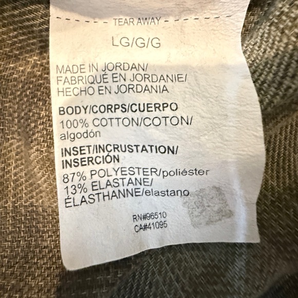 Under Armour Flannel Button-Down Shirt | Olive/Plaid | Men's Size - Large - Picture 11 of 14